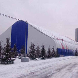 Football arena 43x66x18 m., St. Petersburg.